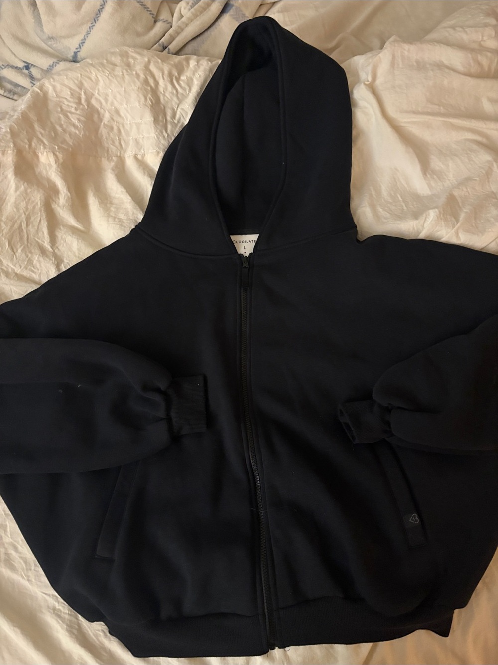 Classic Black Zip-Up Hoodie Blogilates